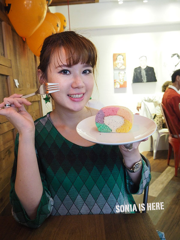 【天母好好吃】Chef's Cake&Cafe 美味視覺兼具的下午茶~彩虹瑞士捲滿足少女心