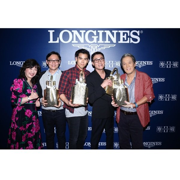 Longines浪琴表《寒戰II》首映會 全球優雅代言人彭于晏攜手影帝梁家輝 同台造勢