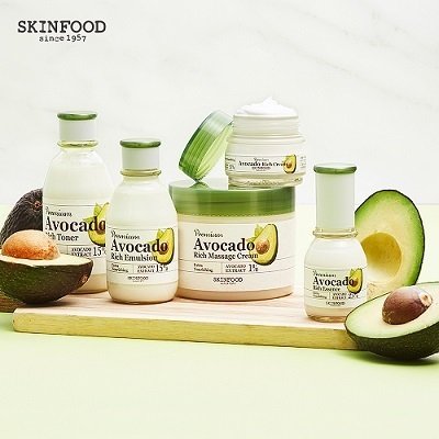 SKINFOOD 2018酪梨Q彈柔嫩系列,輕鬆打造柔潤光澤奶油肌 !