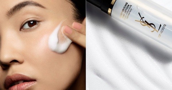 極簡保養 素顏綻光「小雪人化妝水」!YSL名模肌密保濕慕斯精露