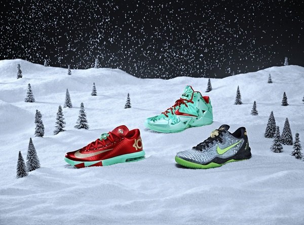 NIKE BASKETBALL为<em>个人签名</em>版球鞋圣诞配色