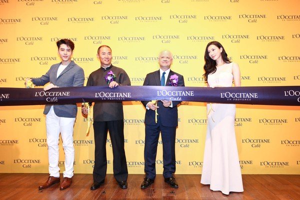 L’OCCITANE Café 林志玲、胡宇威首度同台為L’OCCITANE Café開幕剪綵