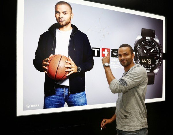 【Tissot天梭表】上海首家直營店開幕,Tony Parker攜同名限量錶款現身