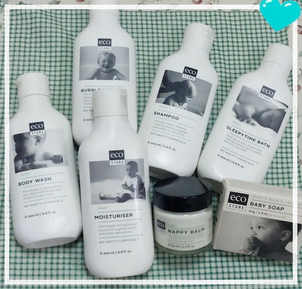 妮妮///紐西蘭ecostore「純淨寶寶護理系列」~沐浴的好朋友~