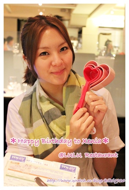 Happy Birthday to Xenia @LULU Restaurant