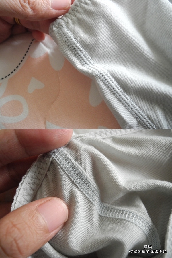 裤头特殊弹力腰部收边设计,让腰部肌肤不容易有勒痕,穿起来更舒适.