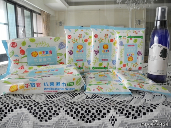 【獅子寶寶】抗菌濕巾 、Salabless莎拉貝絲天然防蚊噴霧~夏季出遊,必備小物!!
