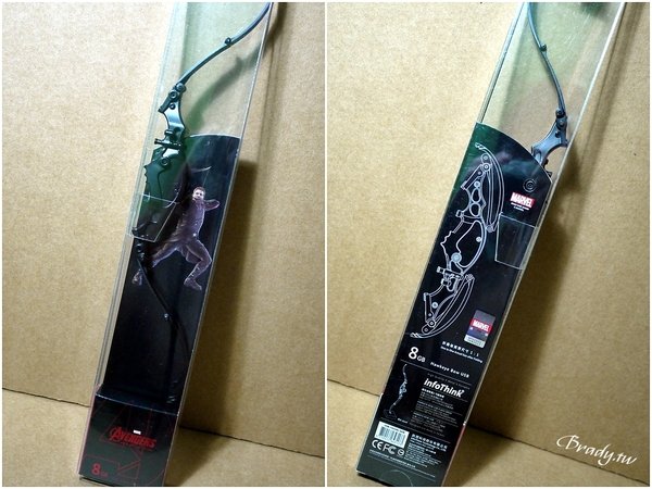 開箱* 鷹眼弓、浩克手、鋼鐵人胸甲隨身碟試用介紹 《復仇者聯盟2》3C小物!
