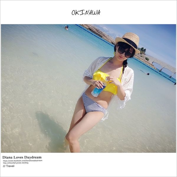 沖繩 ▍果凍般超美漸層色 ♥ 美美海灘bibi beach ♥ 沙灘細軟,水上活動完善還有最新潛水活動water bird