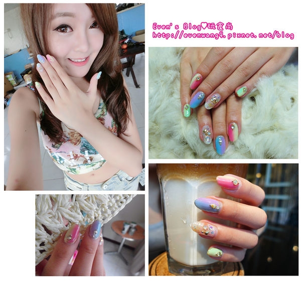 【美甲】繽紛暈染美人魚,隨著指尖渡假吧。美甲樂夏朵Nail Le Château ♥