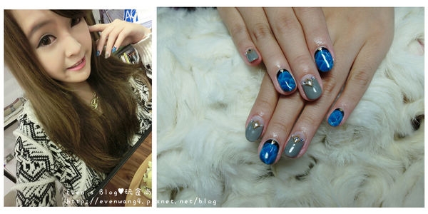 【美甲】鱷魚紋X名媛灰,藍綠色也可以很冬天。美甲樂夏朵Nail Le Château ♥
