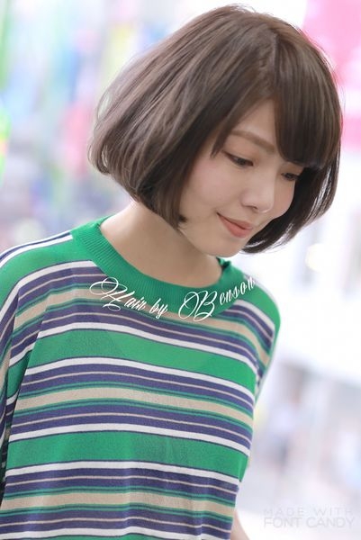 2017秋冬流行髮型輕鬆整理短髮篇~短髮日系時尚精緻休閒甜美BOB霧棕色~推薦台北髮型師東區髮廊西門町髮型尚洋BENSON
