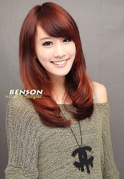 2014流行髮型~秋彩蔓延~時尚甜心染髮造型~BY西門町尚洋髮型BENSON