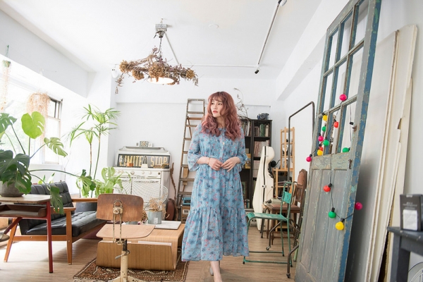 【穿搭】浪漫、典雅、甜美風格都OK。韓貨碎花洋裝收藏四件LOOKS分享