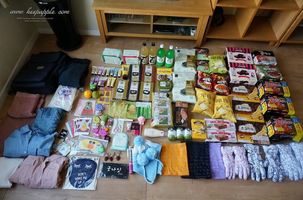 【敗家】本來想說要收斂結果還是買了不少。韓國首爾7天六夜自由行戰利品