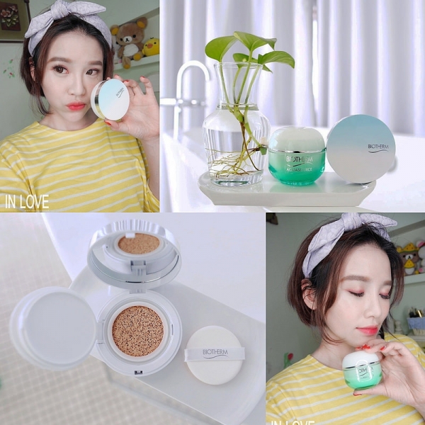 【妝】保濕透亮帶著走。碧兒泉肌底保濕晶萃凝凍+水CC氣墊粉餅 #無油配方 #保濕精華添加