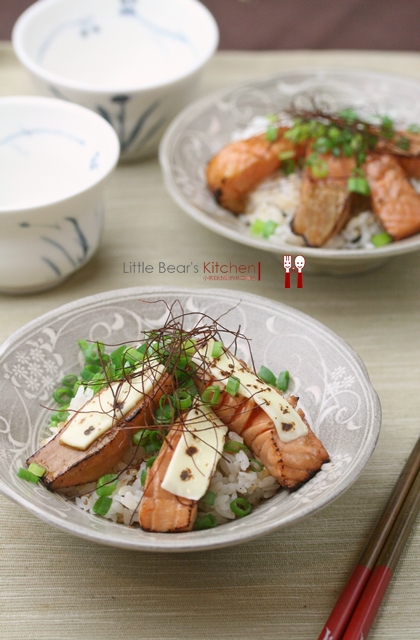 【食譜】炙燒起士鮭魚丼飯—-來參加挪威海產局的全球壽司大賽!