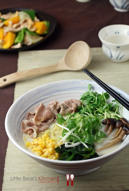 【食譜】豚骨蔬菜肉拉麵——五分鐘完成白湯與料超簡易