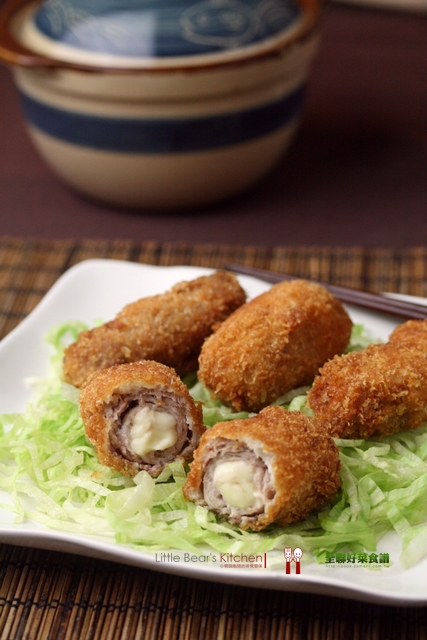 【食譜】黃金起士豬排捲—-餐廳風料理自己做