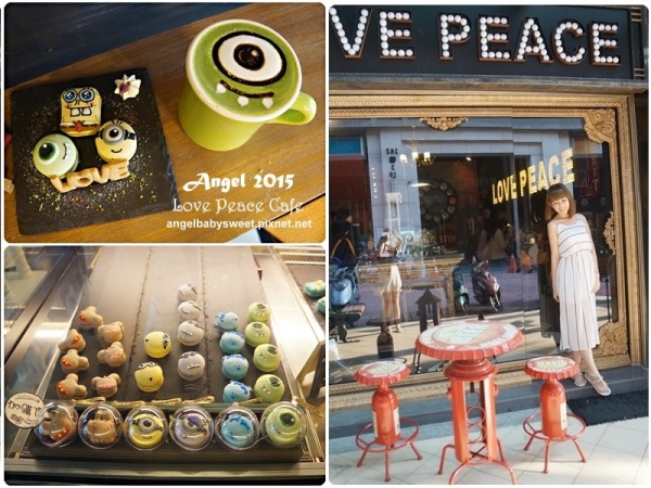 「台中逢甲」敲可愛馬卡龍,百老匯風格療育系小店Love Peace Café