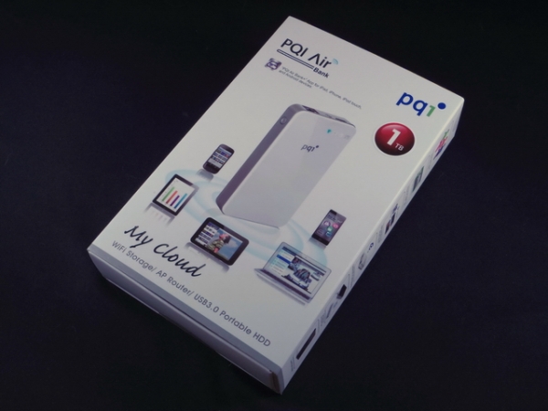 PQI Air Bank 個人雲/無線網路分享/USB 3.0行動硬碟 3合1
