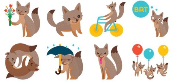 Facebook「Facebook Foxes」 可愛又萌的狐狸貼圖 免費下載中 大家快去下載囉!