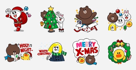 LINE CAMERA 聖誕貼圖免費下載 & 貼圖特價中