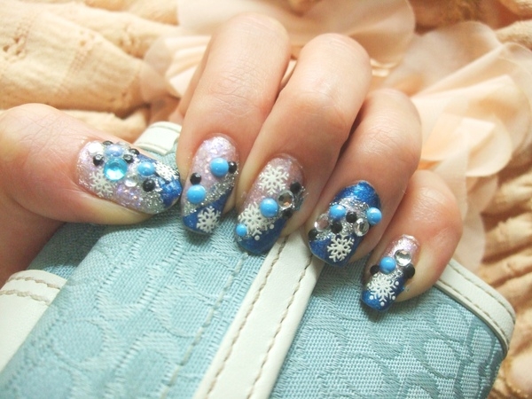 冰色春雪 {雪花貼紙x藍}