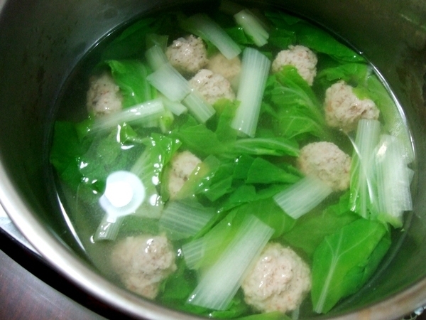 焗烤奶油白菜.蝦丸湯.香菇豆腐滷肉.綜合鹹粥(相同食材變化使用)