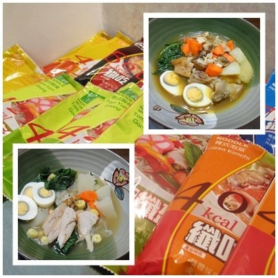 輕食晚餐-纖吃纖盈雞肉咖哩蒟蒻麵vs日式豚骨味噌蒟蒻麵