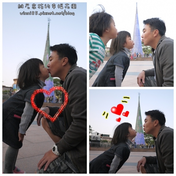 。一家六口的2013新北市歡樂聖誕城。
