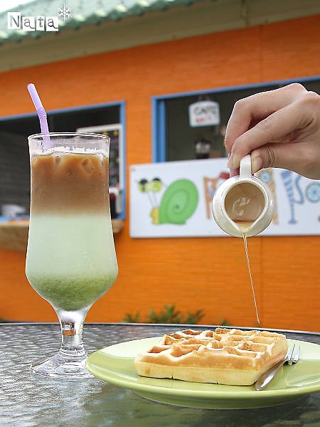 戶外輕午茶派對:抹茶那堤咖啡&手工楓糖鬆餅