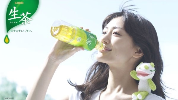 美少女凌瀨遙代言的「KIRIN生茶」