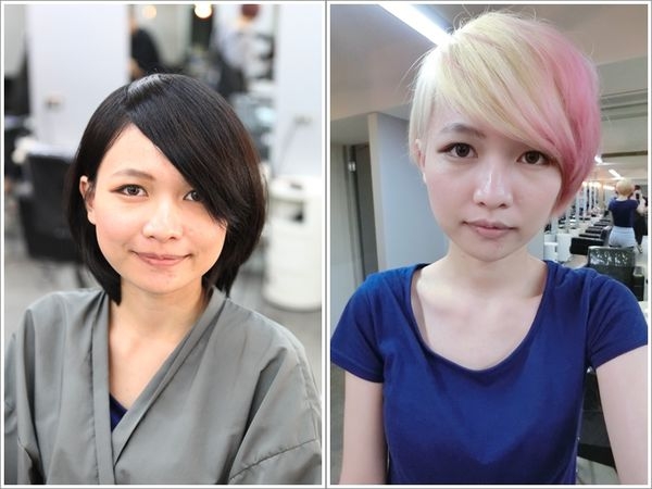 (髮型) 乖乖女變身為外國人的白金髮 仿范曉萱的髮色