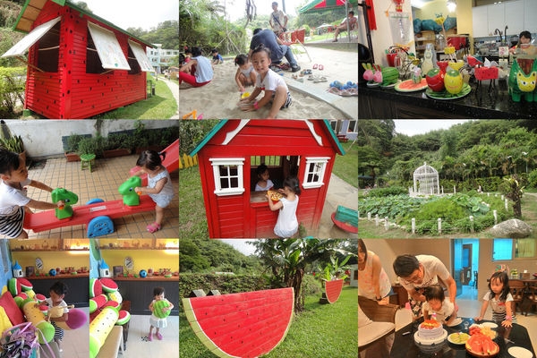 【育兒★親子餐廳】北埔~西瓜莊園,小孩放風好去處+小Elly 2Y慶生。